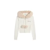 Juicy Couture Pletena jopa svetlo bež/bela