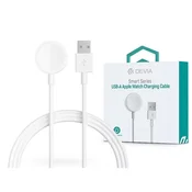 Devia ST381980 Smart Series magnetski bijeli kabel za punjenje Apple Watcha + USB-A kabel