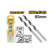 Svedri HSS 2mm - 2kosa set DBT1200024 INGCO DIN 338