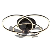 Globo 03645 - LED prigušiva stropni ventilator ALIA LED/40W/230V 3000-6500K crna+daljinski upravljac