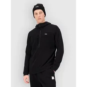 Mons Royale Offgrid Merino 1/2 Half-Zip Fleece Sweater black