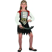 Piratka zlata otroški kostum