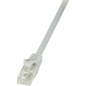 LogiLink RJ45 mrežni kabel CAT 6 U/UTP[1x RJ45 utikač - 1x RJ45 utikač] 10 m sivi zaštićeni LogiLi