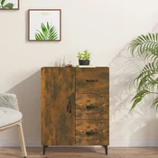 Vidaxl vidaXL Omarica dimljen hrast 69,5x34x90 cm Material na osnovi lesa