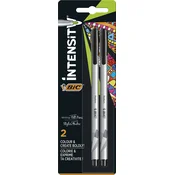 Fineliner flomasteri BIC Intensity - 0.8 mm, crni, 2 komada