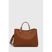 Torbica Emporio Armani rjava barva