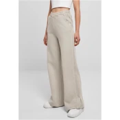 Womens Heavy Terry Garment Dye Slit Pants Warm Grey Pants