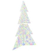 Vidaxl Božično drevo med 240 LED večbarvno 180 cm Akril