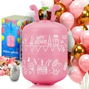 Ricokids Helijeva jeklenka 0,20 m3 z baloni in Ricokids trakom