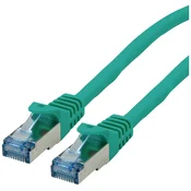 ROLINE Roline 21.15.2839 RJ45 omrežni kabel\, Patch kabel CAT 6a S/FTP 20.00 m zelena 1 kos, (20420861)