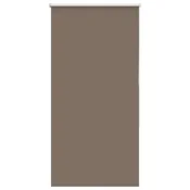 Vidaxl Zatemnitvena rolo senčila kavne barve 80x130 cm, širina blaga 75,7 cm, poliester