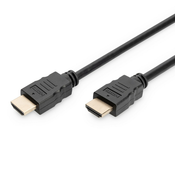 HDMI Premium High Speed connection kabel, type A M/M, 2.0m, w/Ethernet, Ultra HD 60p, gold, bl
