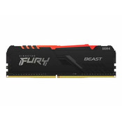 KINGSTON KINGSTON Fury Beast RGB DDR4 KIT 16 GB (2 x 8 GB) - 2666 MHz - C16 pomnilnik za računalnik, (20358384)