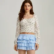 Bluza sa puf rukavima