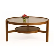 Hanah Home Klub sto Flora, 100x48 cm, Braon