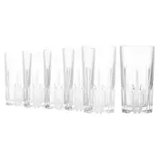 6-piece long drinks glass set, made of glass, 420ml, Excalibur - Bor