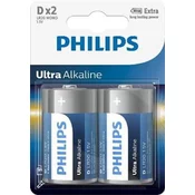 Philips Baterija LR20E2B/10 Ultra Alkaline D 2pcs