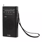 TNB FMPKET1 AM/FM džepni radio na baterije s kontrolom glasnoće i 3,5 mm priključkom