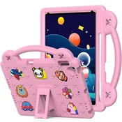 GS Ovitek za iPad 10,2 2021/2020/2019 (9./8./7. gen.)/Air 10,5 2019 (3. gen.), ljubki vzorci, s stojalom, roza