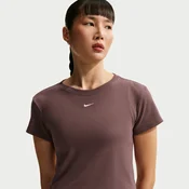 Nike W NSW RIB TGHT SS TEE, ženska majica, ljubicasta HV4994