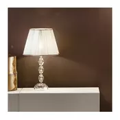 Ondaluce - Kristalna stona lampa BRIGIDA 1xE27/15W/230V krem/prozirna