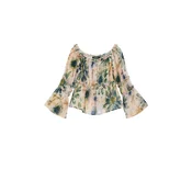 Desigual Bluza progasto modra / večbarvno zelena / pastelno rdeča