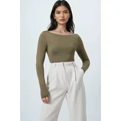 Trend Alacati Stili Ženska bluza Alc-X14395, Maslinasta
