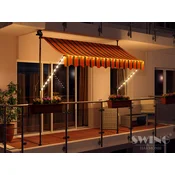 Tenda za balkon z led osvetlitvijo 350x150cm v več barvah