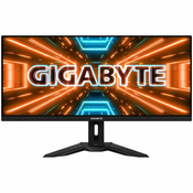Monitor Gigabyte 34 M34WQ, IPS, gaming, Adaptive-Sync, AMD FreeSync Premium 144Hz, 1ms, HDR400, 2xHDMI, DP, 2xUSB 3.0, USB-C, Zvučnici, 3440x1440 M34WQ