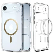 Ovitek Spigen Ultra Hybrid Mag za iPhone Air - clear/gold