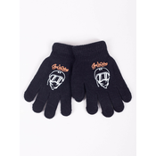 Yoclub Kidss Boys Five-Finger Gloves RED-0012C-AA5A-012