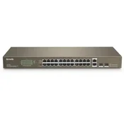 Svic 10/100 24-Port Tenda TEF1026F + 2 Gigabit Base-X SFP ports
