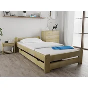 Postelja Emily 80 x 200 cm bor Posteljno dno: Z lamelnim dnom, Vzmetnica: Vzmetnica Coco Maxi 19 cm