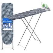 KADAX Zložljiva likalna deska 104 x 30 cm z držalom za likalnik, lahka, majhna, (5000351479)