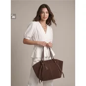 Sinsay - Rebrasta bluza sa dodatkom viskoze i naborima - krem