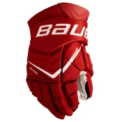 Hokejske rokavice Bauer Vapor FLYLITE Red Intermediate 12 palcev