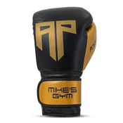 Polleo x AP Boxing Gloves Leather, Black/Golden - 14 oz