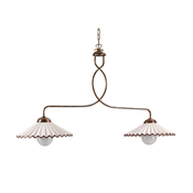 ONLI - Luster na lancu ROSINA 2xE27/22W/230V bronzan