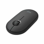 Logitech Pebble Mouse 2 M350S Graphite - Schlanke, kompakte Bluetooth®-Maus