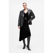 Obleka Karl Lagerfeld črna barva, A4W13026