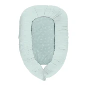 KikkaBoo Baby gnezdo od memorijske pene 3in1 Leaves Mint (KKB12120)