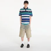 Majica FRED PERRY Striped Relaxed Polo Shirt Deep Mint L