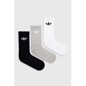 Nogavice adidas Trefoil Cushion Crew Sock 6-Pack Black/ White/ Medium Grey Heather S