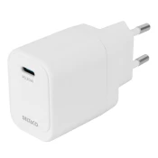 DELTACO USB-C Kućni Punjač, 20 W, Bijeli