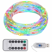 Vidaxl Mikro LED lučke na vrvici 40 m 400 LED 8 funkcij