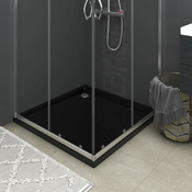 Cetvrtasta tuš-kada ABS crna 90 x 90 cm