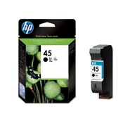 HP Inkjet Crtg 45A Black Large EUR for the DeskJet 720C, 820Cxi, 850C, 870Cxi, 890C, 1100C and 1600C.  Also for DesignJet 700, 750C, 755CM and OfficeJet 1150C.  Available to Europe only. (51645AE)