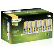 LUMILED 6x G4 LED žarnica v kapsuli 4W = 30W 380lm 3000K toplo 360° 12V