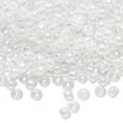Kašaste perle (seed bead) 6/0 -4 mm pastelna bela