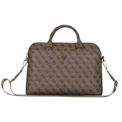 Guess PU 4G Triangle Logo Torba za Laptop 13/14/15 Smeđa